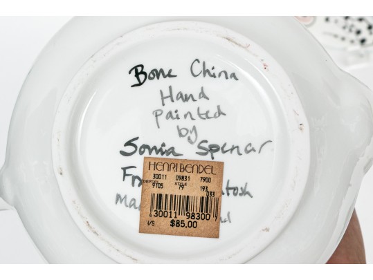 Sonia Spencer For Frank Mcintosh Hand-painted Bone China Teaset