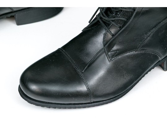 E. Vogel, NY, Pair Of Custom Black Leather Boots, Please See Sizing Note
