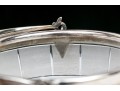 Charming Silver Plate Mounted Frosted Glass Ice Bucket