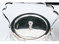 Group Of Three Antique Cut Glass And Silverplate Biscuit Jars