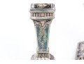 Two Pairs Of Silver Plated Candlesticks