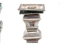 Two Pairs Of Silver Plated Candlesticks