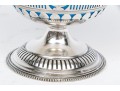Silverplate And Opaline Glass Basket