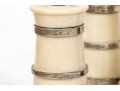 Assembled Set Of Four Sterling Silver Mounted Casters