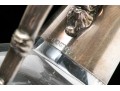 Antique Late 19th Classical Silver Plated Etched Crystal Claret Jug