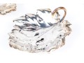 Pair Of Christofle Silver Leaf Form Dishes