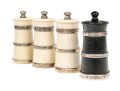 Assembled Set Of Four Sterling Silver Mounted Casters