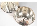 Pair Of Quality Silver Plated Ice Coolers With Loose Ring Handles
