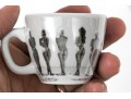 Set Of Six Harvey Nichols Foodmarket Espresso Cups With Saucers