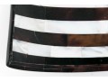 Two Heavy Horn And Pearl Inlaid Square Plates