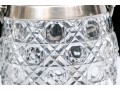 Two Antique Cut Glass And Silverplate Biscuit Jars