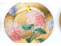 Set Of Five Scott Potter Decoupage Glass Plates