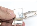 Two Small Sterling Silver Stamp Boxes   1.585 Gross Troy Ozs.