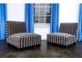 Pair Of Custom Quality Slipper Chairs