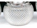 Group Of Three Antique Cut Glass And Silverplate Biscuit Jars