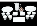 Collection Of Fifteen French, Porcelaine Apilco Ceramics