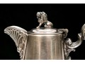Antique Late 19th Classical Silver Plated Etched Crystal Claret Jug