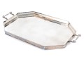 Large Antique English Silverplate Twin Handled Tray