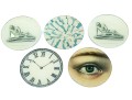 Collection Of Five Decoupage Glass Plates By John Derian New York