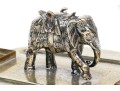 Antique Englidh Silver Plate Pen Tray With Elephant Figure