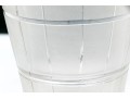 Charming Silver Plate Mounted Frosted Glass Ice Bucket