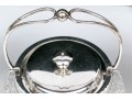 Group Of Three Antique Cut Glass And Silverplate Biscuit Jars