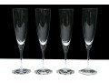 Set Of Four Tiffany & Co. Elegant Champagne Flutes