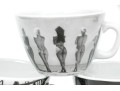 Set Of Six Harvey Nichols Foodmarket Ceramic Coffee Mugs