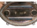 English Silver Plated Egyptian Revival Inkwell With Two Lidded Bottles