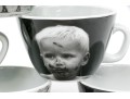 Set Of Six Harvey Nichols Foodmarket Ceramic Coffee Mugs