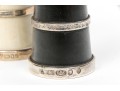Assembled Set Of Four Sterling Silver Mounted Casters