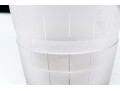 Elegant Silver Plate Mounted Frosted Glass Ice Bucker With Plated Interior Liner