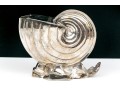 Antique English Victorian Silverplate Nautilus Spoon Warmer