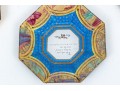 Collection Of Seven Decoupage Octagonal Glass Plates 