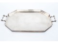 Large Antique English Silverplate Twin Handled Tray