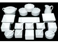 Assembled Collection Of Classic White Porcelain Dining & Serving Wares