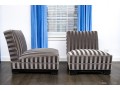 Pair Of Custom Quality Slipper Chairs