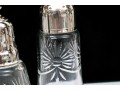 Collection Of Five Large Cut Crystal And Silverplate Shakers 