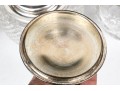 Group Of Three Antique Cut Glass And Silverplate Biscuit Jars