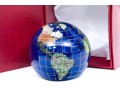 Kalifano Gemstone Inlaid Globe Paperweight Boxed