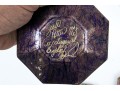 Collection Of Seven Decoupage Octagonal Glass Plates 