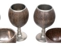 Assembled Collection Of Four.Coconut Goblets