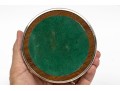 Quality Pair Of Silver Plate Mounted Faux Tortoise Shell Coasters