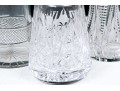 Collection Of Five Large Cut Crystal And Silverplate Shakers