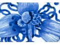 Pair Of Decorative Chinese Export Style Blue And White Porcelain Bowls