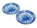 Pair Of Decorative Chinese Export Style Blue And White Porcelain Bowls