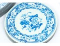 Set Of Vintage Blue And White Placemats And Coasters