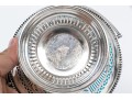Silverplate And Opaline Glass Basket