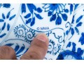 Set Of Vintage Blue And White Placemats And Coasters