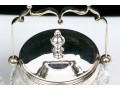 Group Of Three Antique Cut Glass And Silverplate Biscuit Jars